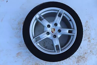 2005-2008 Porsche Boxster Wheel Rim Tire Michelin 265/40 101y R18 18x8 Oem • $420