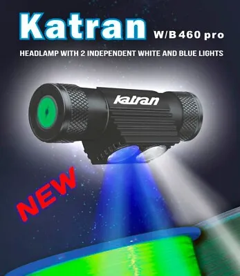Katran Line W/b 460 Pro Head Lamp Torch Blue & White Led Usb Rechargable / Case • £65.99