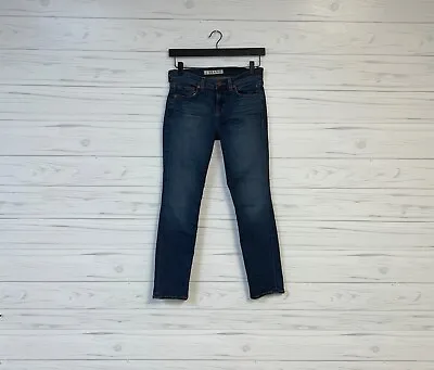 J Brand Jeans Womens Size 26 Skinny Ankle Low Rise Blue Dark Wash Stretch • $14.21