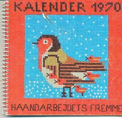 Haandarbejdets Fremme  Calendar From 1970 Designed By Ruth Christensen • $29.95