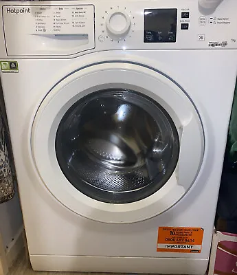 £120 • Buy Hotpoint NSWE743UWSUKN Spin Washing Machine 7kg 1400 Rpm-White IMMEDIATE COLLECT