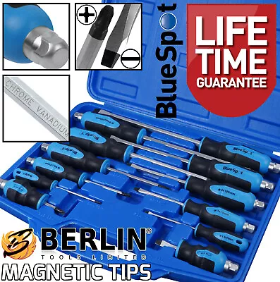 Magnetic Screwdriver Set HEAVY DUTY Philips & Slotted Go Through Drivers PH0-PH4 • £22.95