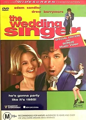 The Wedding Singer : Adam Sandler : NEW DVD : Region 4  • $7.69