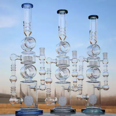 Massive Approx. 22 Inch Dual Perc Recycler Style Water Pipe • $109.99