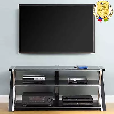 60 In Flat Panel TV Stand W/3 Tempered Glass Shelves & Cable Management Wheels • $192