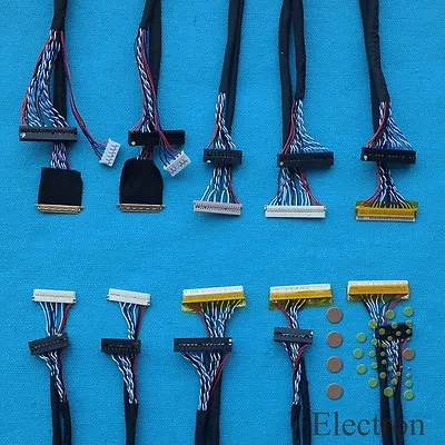 10pcs/set Universal LVDS Cable 20pin-40pin For 14''-55'' LED LCD Display Panel • $15.50