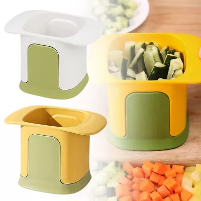 2 In 1 Vegetable Chopper Dicing Slitting Potato Cutter Slicer Multifunction NEW • £5.69