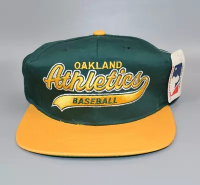 Oakland Athletics Baseball Vintage 90's Starter Tailsweep Snapback Cap Hat - NWT • $149.95