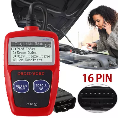 Car Check Reader Automotive OBD2 Scanner OBDII Code Engine Fault Diagnostic 🤗 • $18.49