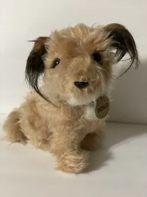 Vintage Dakin Benji The Dog Mulberry Square Plush Stuffed Metal Name Tag 9  1980 • $12.99