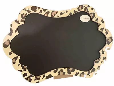 Leopard Print Chalkboard Horizontal Easel Personalize Wedding Party 8”x11” New • $9.95