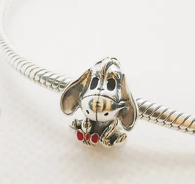 PANDORA Winnie The Pooh Eeyore Donkey Charm Sterling Silver ALE S925 DISNEY • £16.94