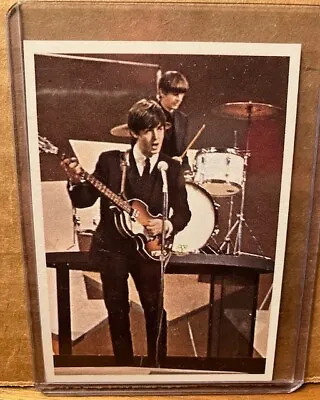 The BEATLES - 1964 TOPPS  Color Card #54  -McCartney  Starr    EX/M- • $6.95