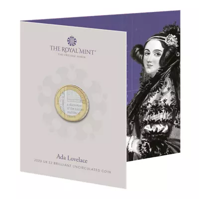 2023 United Kingdom £2 GBP BU Coin British Inventions: Ada Lovelace Computer • $25.95