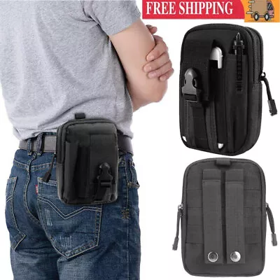 Multipurpose Tactical Molle Belt Pouch Gadget Waist Bag Holster Large Capacity • $7.83