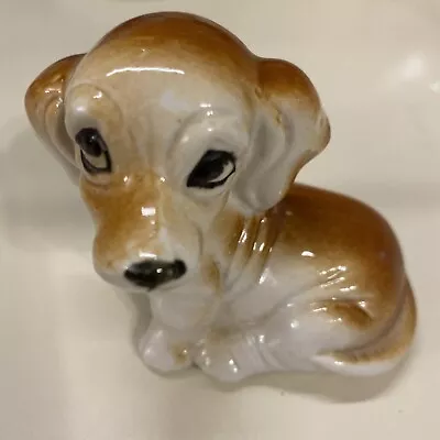 Vintage Dachshund Dog Figurines Set Bone China Laying & Standing Porcelain Pet • $9.99