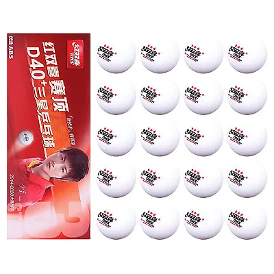 Genuine 20 Balls DHS 3-Star D40+ Table Tennis Ball Ping Pong Ball ITFF Approved • $25.95