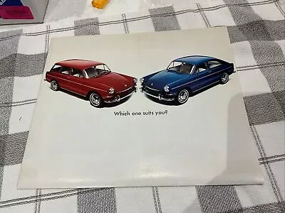 1967 Volkswagen VW Type 3 Fold Out Sales Brochure - Fastback & Squareback • $15