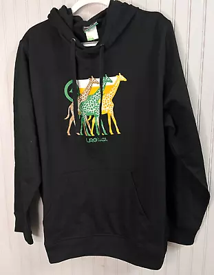 LRG Lifted Research Group Unisex HOODIE XL Black Graphic Giraffe Sustainable NEW • $36.99