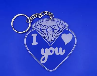 I Love You Keyring Friendship Engagement Valentines Gift • £4.25