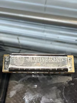 Marine Band Hamonica M. Hohner A440 No. 1896 Germany Key G (Vintage) • $8.75