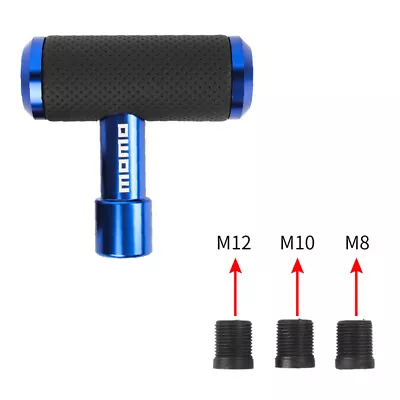 Universal MOMO Blue Leather Shift Knob Aircraft Joystick Manual Car Gear • $10.88