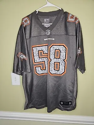 Von Miller #58 NFL Pro Line Fanatics Jersey Adult L Denver Broncos Gray Orange • $35