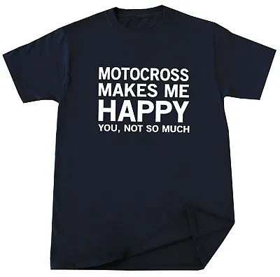 Funny Motocross T Shirt Dirt Bike Rider Birthday Christmas Gift Mens Racing Tee • $13.99