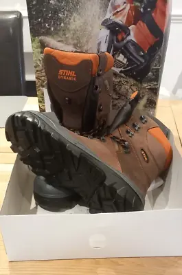 STIHL DYNAMIC S3 Leather Chainsaw Boots Size 47/12 • £169