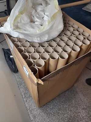 £18.50 • Buy 20 Strong Rigid Cardboard Postal Tubes Size A1+ White Plastic End Caps
