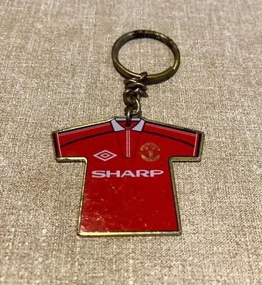 Vintage 90's Manchester United Shirt Football Keyring Keychain Metal • $12.62