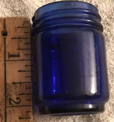 Vintage VICKS VAPORUB Cobalt Blue Glass Bottle Jar. Excellent Condition. • $6