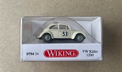 WIKING 0794 34 Volkswagen  KAFER 1200  HERBIE THE LOVE BUG Number 53 Ho 1:87 • $40