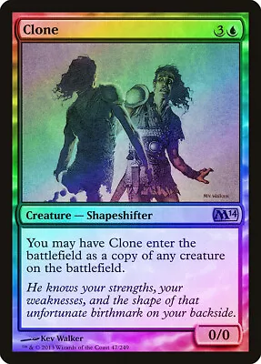 Clone FOIL Magic 2014 / M14 PLD Blue Rare MAGIC THE GATHERING CARD ABUGames • $1.69