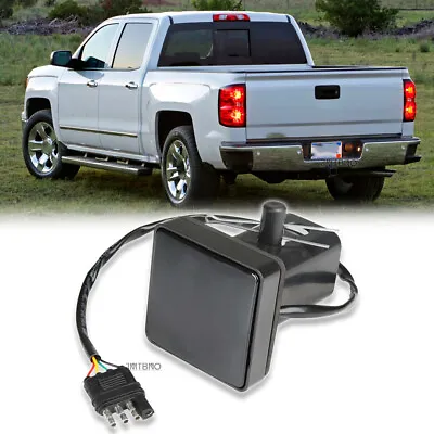For Chevy Silverado 1500 2'' DRL/Brake/Reverse LED Tow Hitch Smoked Cover Light • $17.15
