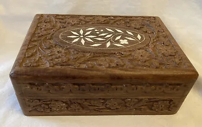 £14.95 • Buy Vintage Wooden Box. Indian 