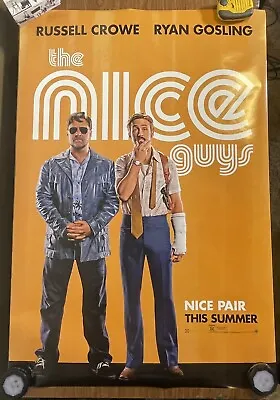 The Nice Guys 2016 27x40 D/S ORIGINAL MOVIE POSTER Russell Crowe Ryan Gosling • $30