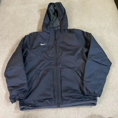 Nike Jacket Womens Extra Large XL Black Storm-Fit Full Zip Hooded Windbreaker • $49.90
