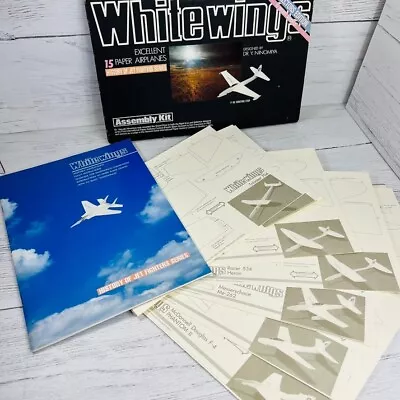 Vtg White Wings Excellent 15 Paper Airplane 1992 Assembly Kit Collector Edition • $52.49