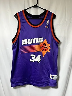 Vintage Charles Barkley #34 Phoenix Suns Champion NBA Jersey Size 44 80s/90s • $35