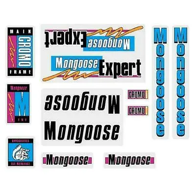 Mongoose - 1989 Expert For Chrome Frame Decal Set - Old School Bmx • $66