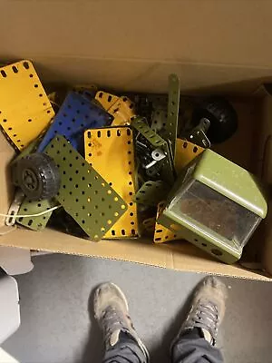 Vintage Meccano Job Box Of Bits • £0.99