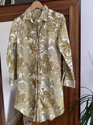 £4.99 • Buy Lovely Printed Cotton Shirt Dress Size M