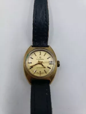 Vintage Vulcain Automatic Womens Gold Watch L4H3 • $74.99