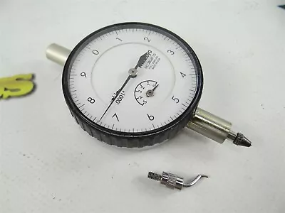 Mitutoyo Precision Dial Indicator 2804f-10 .0001  Grads + 2 Tips  • $40