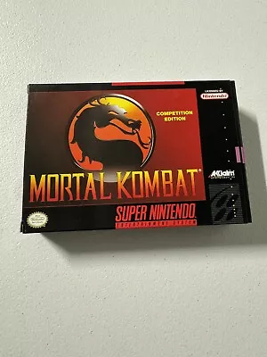 Mortal Kombat: Competition Edition (Super Nintendo 1999) Complete • $51