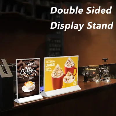 A4 LED Menu Boards Double Sided Menu Display Stand Table Signs Restaurant New  • $97.65