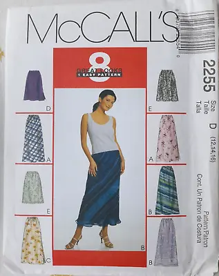McCall's 2255 Skirt Sewing Pattern Sizes 12 14 16 New And Uncut Bias Elasticated • £5