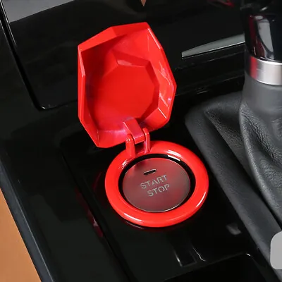 Red Car Engine Start Stop Engine Push Button Protection Cover Auto Accessories  • $8.76