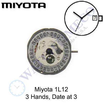 Genuine Miyota 1L12 / GL12 Watch Movement Japan (Multiple Variations) • $12.54